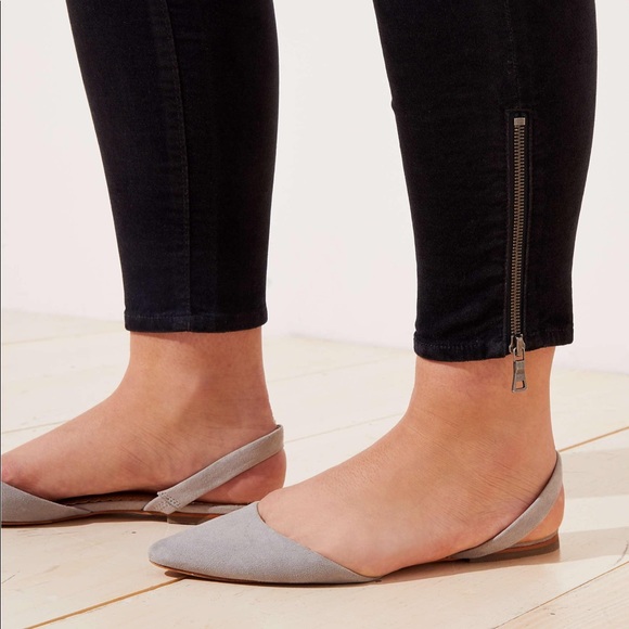 NWT Loft Plus Modern Velvet Ankle Zip Skinny - Picture 2 of 7